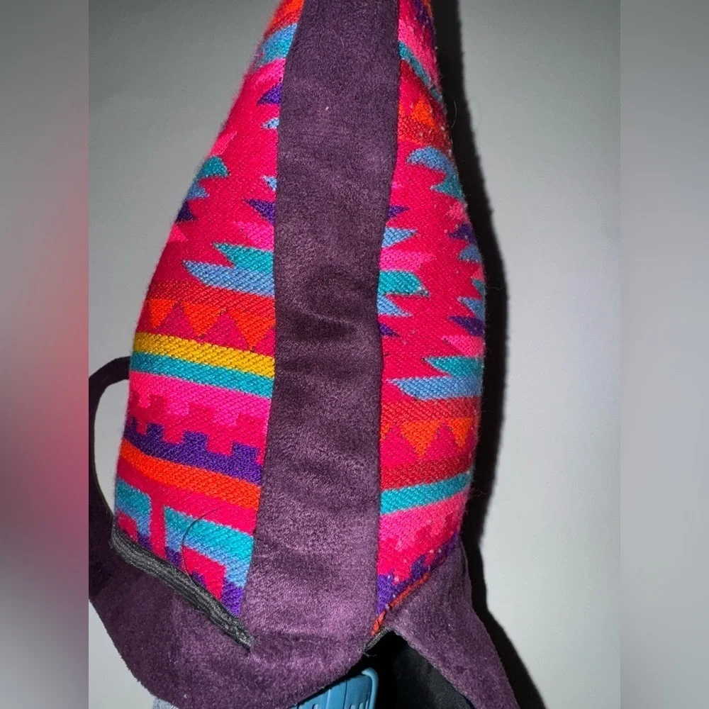 Bright multi color boho bag